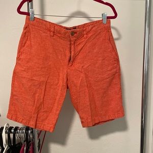 Mens Banana Republic Shorts Orange Sz 32